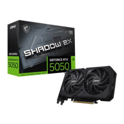 MSI nVidia GeForce RTX 5050 8G SHADOW 2X OC, Boost: 2602 MHz, CUDA 2560 Units, 8GB GDDR6, HDMI x 1