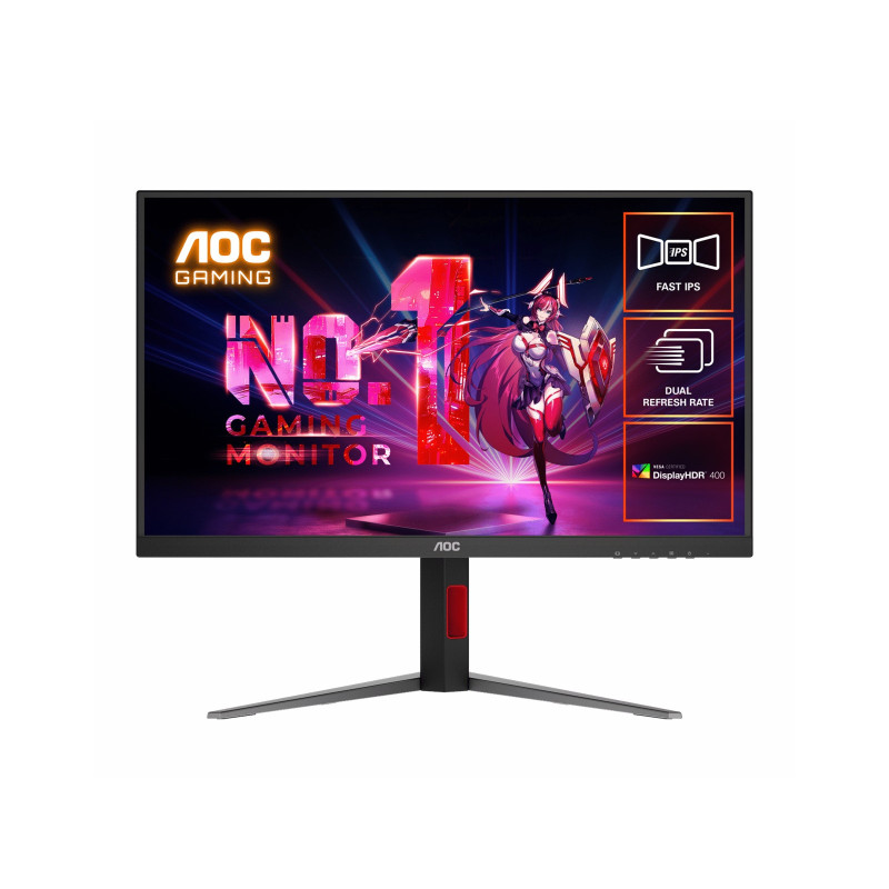 AOC 27' Fast IPS U27G4: 3840×2160@160Hz, 1920 × 1080 @ 320Hz, 0.5ms MPRT, HDR, sRGB 127%, DCI-P3 99%, HDMI 2.1, DP 1.4, erg