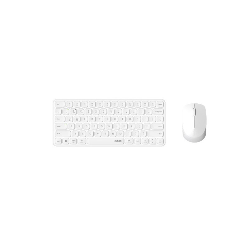 RAPOO X9010M Multi-mode Aluminium Base, Wireless Ultra-slim Combo Set, up to 12 Months Battery, Bluetooth or 2.4Ghz.  Office 