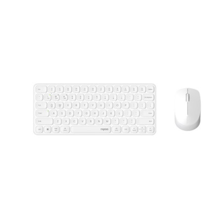 RAPOO X9010M Multi-mode Aluminium Base, Wireless Ultra-slim Combo Set, up to 12 Months Battery, Bluetooth or 2.4Ghz.  Office 