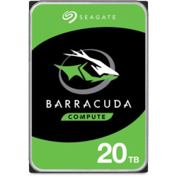Seagate 20TB 3.5' Barracuda, SATA 6Gb/s, CMR, 7200RPM, 512MB Cache, 512e, HDD, 2 Years Warranty