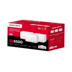 Mercusys Halo H37BE(3-pack) BE6500 Whole Home Mesh Wi-Fi 7 System, 688 Mbps at 2.4 GHz, 5760 Mbps at 5 GHz, MLO, 4096-QAM, OF