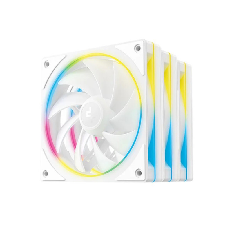 DeepCool FL12 SE WH 3 Pack 120mm Performance ARGB Fans , Hydro Bearing 120×120×25 mm(L×W×H)