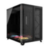 Corsair AIR 5400 LX-R RGB iCUE LINK Triple Chamber Mid-Tower PC Case - Black: ATX/E-ATX: 467x470x340mm: TG: 360GPU: 180CPU: 3