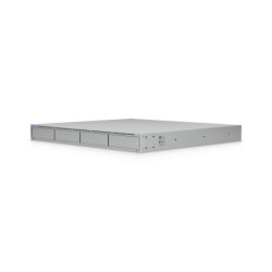 Ubiquiti UNAS Pro 4, 1U Rack-Mount NAS(4) 2.5/3.5'HDD Bays(2) M.2NVMe SSD, Fast Access, Low Latency, High-Availability 10Gbps
