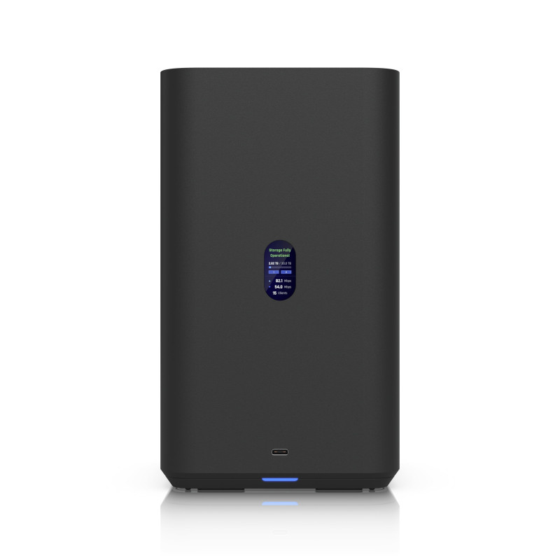Ubiquiti UNAS 2, Black, UniFi Network Attached Storage (2)3.5' HDD Bays, 2.5 GbE Networking, USB-C Connectivity, PoE   Adapte