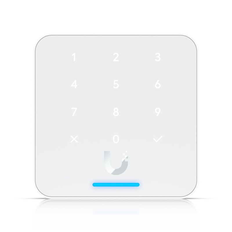 Ubiquit Reader Flex, White ,Third-generation NFC Card Reader With A Keypad & Apple Touch Pass Support, Outdoor IP55, Power vi