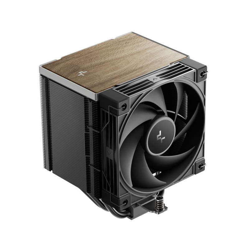 DeepCool AK500 G2 Wood Grain Top Cover CPU Cooler, 5 Heat Pipes, 4-pin PWM, Intel LGA1851/1700/1200/115x, AMD AM5/AM4