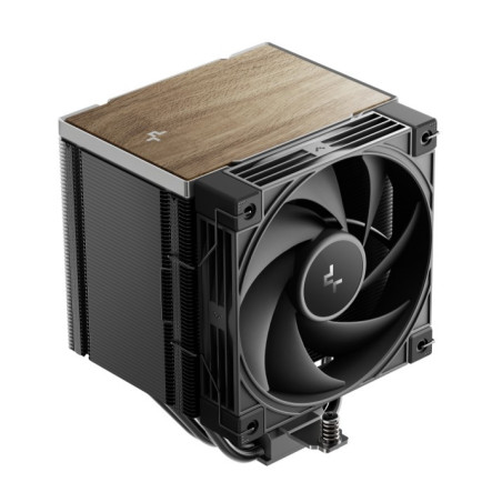 DeepCool AK500 G2 Wood Grain Top Cover CPU Cooler, 5 Heat Pipes, 4-pin PWM, Intel LGA1851/1700/1200/115x, AMD AM5/AM4