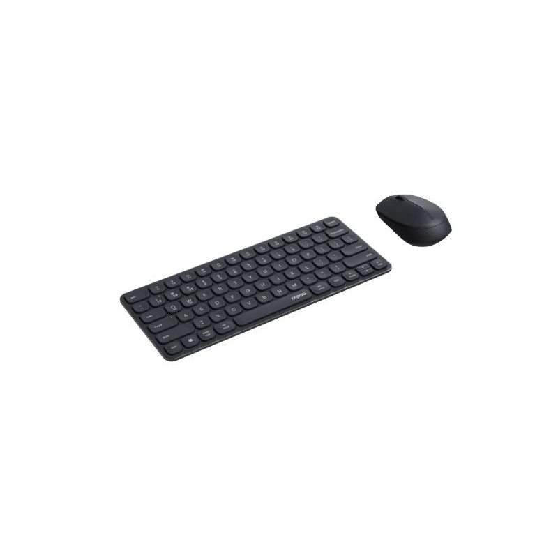 RAPOO X9010M Multi-mode Aluminium Base, Wireless Ultra-slim Combo Set, up to 12 Months Battery, Bluetooth or 2.4Ghz.  Office 