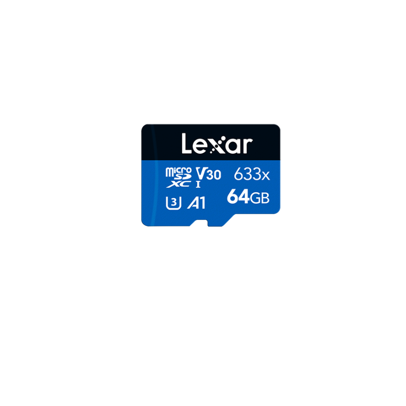 Lexar High-Performance 633x 64GB microSDHC™/ microSDXC™ UHS-I Card BLUE Series without adaptor 64GB – C10, UHS-I (U3), 