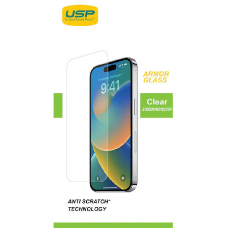 USP Apple iPhone 17 Pro Max / 16 Pro Max (6.9') Armor Glass Screen Protector - 9H Hardness, Scratch-Resistance, 5 Years Warra