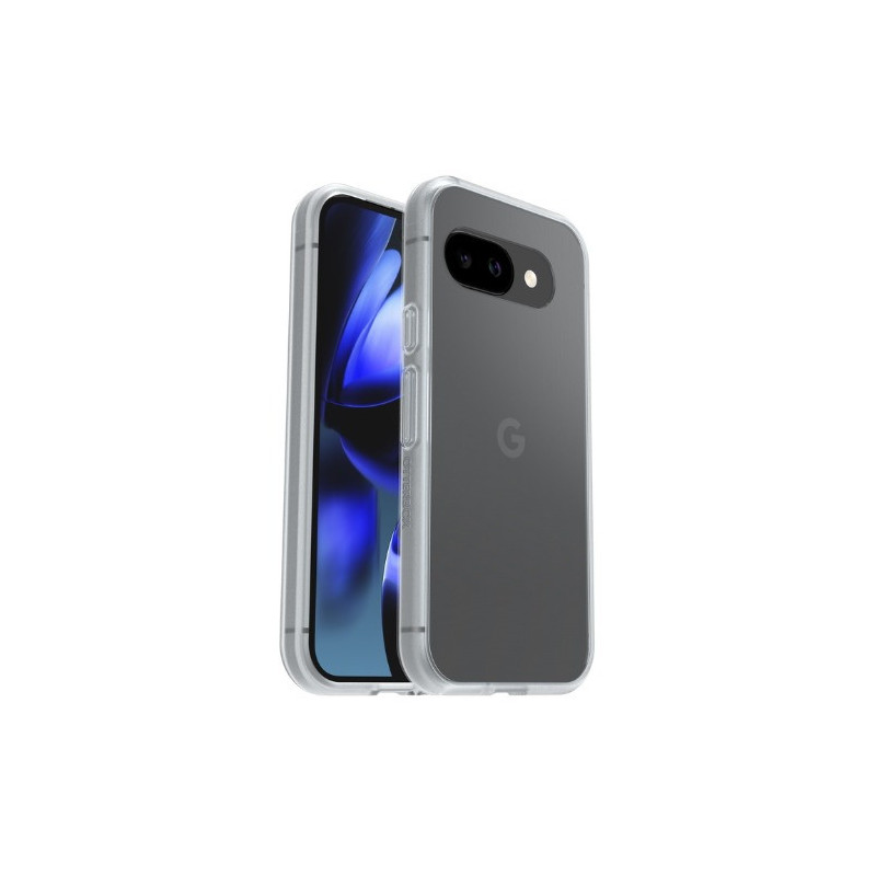 OtterBox React Google Pixel 9A 5G (6.3') Case Clear - (77-97761), Antimicrobial, DROP  Military Standard, Hard Case, Soft Gri