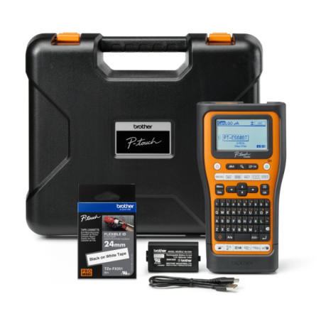 Brother PT-E560BTVP Industrial Handheld Label Printer  - 3 Year Warranty, included Carry case, Rechargeable Li-Ion battery,1x