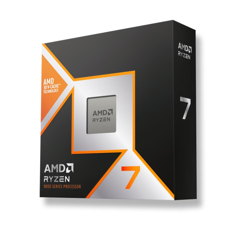AMD Ryzen 7 9800X3D 8-core/16-thread Zen 5 CPU, 5.2GHz boost, 96MB L3 cache, 120W TDP, DDR5, PCIe 5.0, Radeon Graphics,