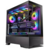 OKINOS Aqua 6 infinity Mid Tower ATX case, tempered glass, USB-C 10Gbps, 435mm GPU, 175mm CPU, 360mm radiator, ATX/mATX/ITX s