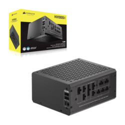 Corsair HX1000i SHIFT Fully Modular Platinum ATX Power Supply, ATX 3.1, 8x PATA, 2x EPS, 8x SATA, 4x PCIe, DSP, fully modular