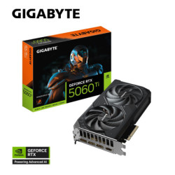 Gigabyte GeForce RTX™ 5060 Ti WINDFORCE 8G, 2572 MHz, CUDA TBD, 28 Gbps, GDDR7, 128 bit, PCI-E 5.0, PSU 650W, DisplayPort 2