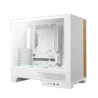 DeepCool CL600 WH High Airflow Compact ATX Case, Two Pre‑Installed Fans,Tempered Glass Side Panel, Clean Cable Management