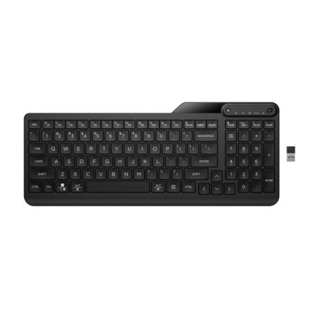 HP 475 Dual-Mode Wireless Keyboard Bluetooth 5.3 Up to 24M Battery life USB Type-A port Multi-OS Device Unifying Dongle Slim 