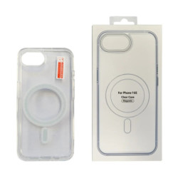 USP Apple iPhone 17e /  iPhone 16e (6.1') Clear Case with MagSafe - Built-in magnets, Scratch Resistant, Crystal Clear,Shockp