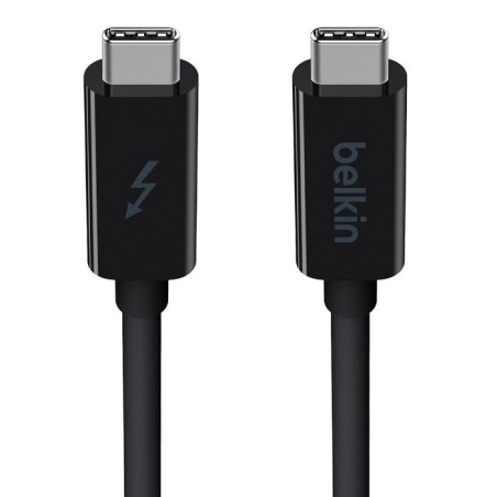 Belkin Thunderbolt 3 Cable USB-C  to USB-C (1M) - Black (F2CD081ds1M-BLK ), 60W PD, 20Gbps, 4K/Ultra-HD, Thunderbolt Certifie