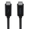 Belkin Thunderbolt 3 Cable USB-C  to USB-C (1M) - Black (F2CD081ds1M-BLK ), 60W PD, 20Gbps, 4K/Ultra-HD, Thunderbolt Certifie