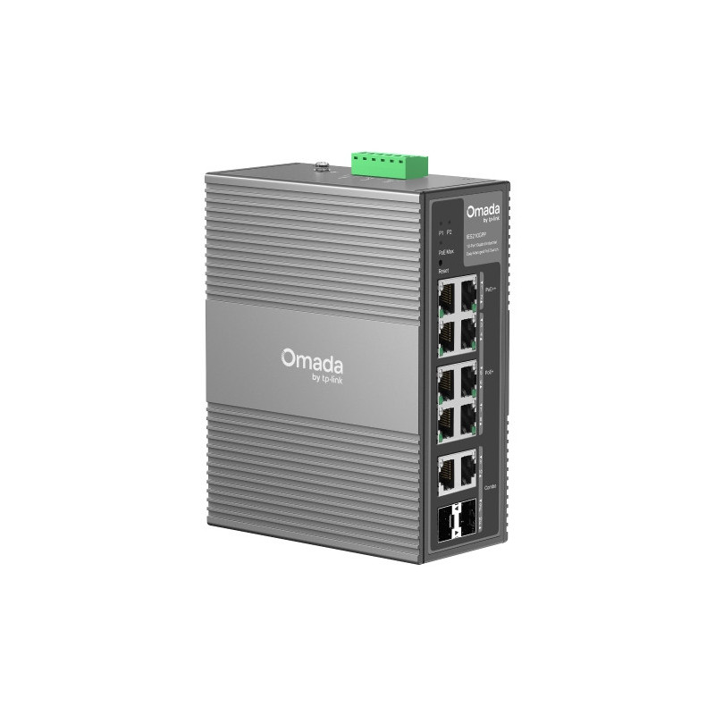 TP-Link IES210GPP Omada 10-Port Gigabit Industrial Easy Managed Switch with 6-Port PoE  and 2-Port PoE  