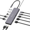 Verbatim USB-C Pro Multiport Hub 13 Port,2 x HDMI, 1 x DisplayPort, 1 x RJ45, 3 x USB-A 3.2 Gen 1, 1 x USB-A 3.2 Gen 2, 2 x U