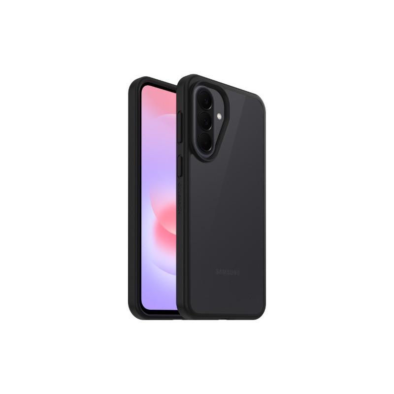 OtterBox React Samsung Galaxy A37 5G (6.7') Case Clear/Black - (77-000474), Antimicrobial,DROP  Military Standard, Raised Edg
