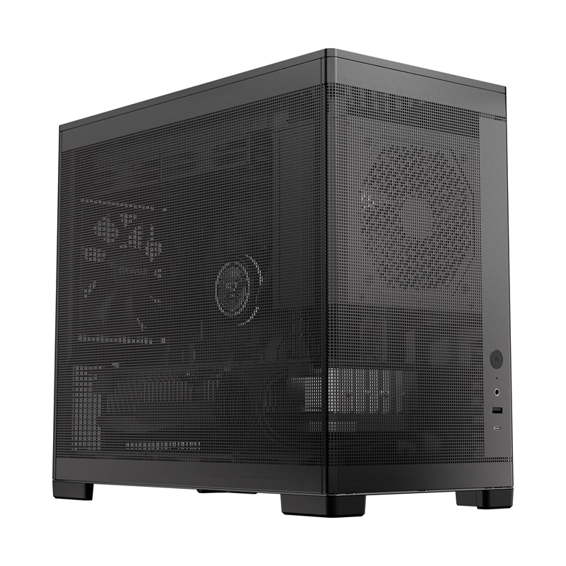 OKINOS Mini Art 4 OKINOS Mini Art 4, Mini Tower, mATX/ITX, 395×200×343mm, USB-C 10Gbps, Mesh side, 3×120mm fans, GPU ≤33