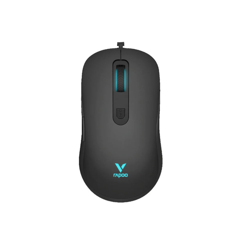RAPOO V16 RGB Wired USB Optical 12800DPI Gaming Mouse Black