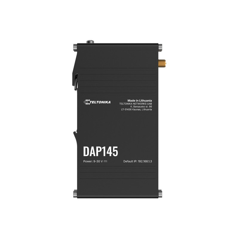 Teltonika DAP145 Industrial RS485 Wi-Fi 4 Access Point, Mesh-Ready with Fast Roaming & DIN-Rail Mount, Robust RS485-to-IP Bri