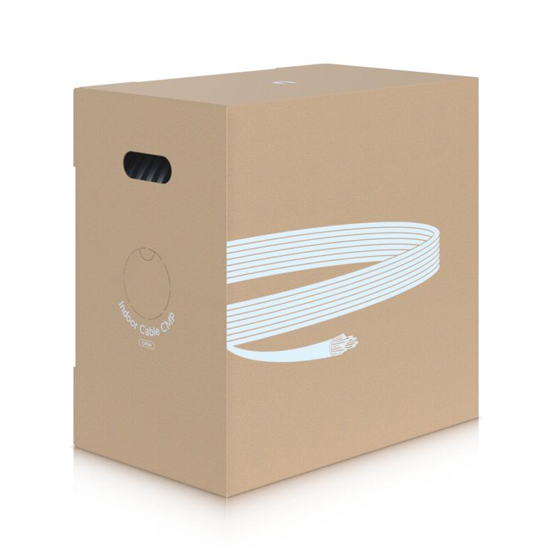 Ubiquiti UniFi Indoor Cable Cat6A CMP, Category 6A Ethernet Cable, High-Speed Deployments In Environments, Require Plenum-Rat