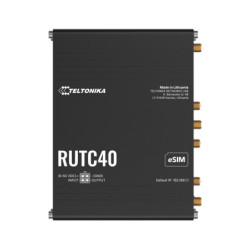 Teltonika RUTC40 GLOBAL 4G EDGE ROUTER, Dual-core, Dual-band Wi-Fi 6, connectivity powered by a Telit modem, eSIM, PSU includ