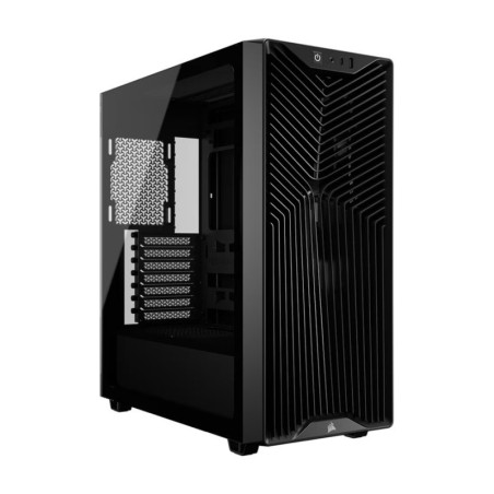 Corsair 3200D RS Mid-Tower PC Case - Black, ATX mATX ITX, TG panel, 400mm GPU, 165mm CPU, 360mm rad, USB-C, 7 slots, 2x2.5 1x
