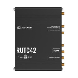 Teltonika RUTC42 DUAL MODEM EDGE ROUTER, LTE Cat 4 with dual modem, failover, load balancing, WI-FI 6, 5x Gigabit Ethernet Po
