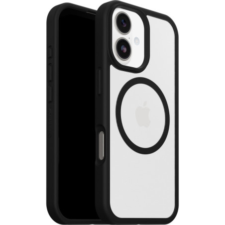 OtterBox React MagSafe Apple iPhone 17 (6.3') Case Black Crystal (Clear/Black) - (77-98591),DROP  Military Standard,Raised Ed