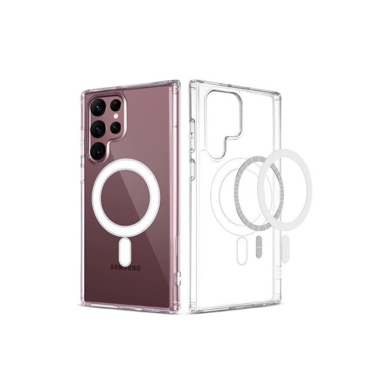 USP Samsung Galaxy S26 Ultra 5G (6.9') Magsafe Hard Crystal Clear Case - TPU Backplate, Rubberized Border , Scratch Resistant