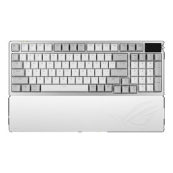 ASUS ROG AZOTH 96 HE LITE WHITE Gaming Keyboard, ROG HFX V2 magnetic switches, USB-C/2.4GHz/Bluetooth 5, RGB Aura Sync, 8000H