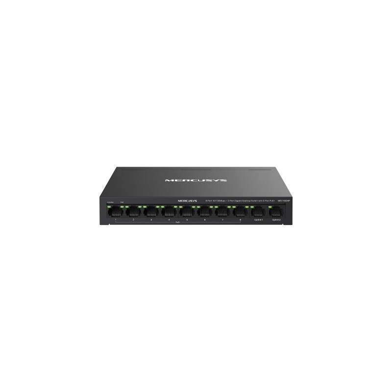 Mercusys MS110CMP 8-Port 10/100 Mbps   2-Port Gigabit Desktop Switch with 8-Port PoE 