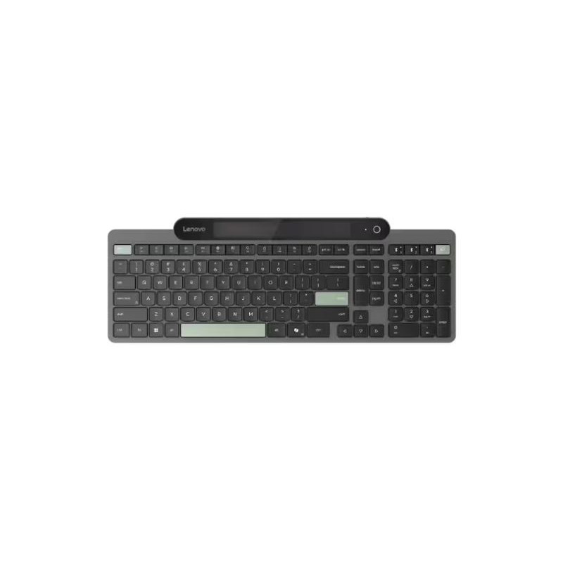 LENOVO Self-Charging Bluetooth Keyboard-US English Bluetooth 5.1 USB-C Uses fast-charging Free from Batteries Three-Device Cy