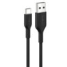 Belkin BoostCharge USB-C to USB-A Cable (0.15M) - Black (CAB021fq0MBK),3A/15W, 480Mbps, 300K  Bends, Apple, Samsung, USB-IF C