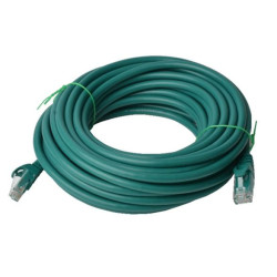 8Ware CAT6 Cable 20m - Green Premium RJ45 Ethernet Network LAN UTP Patch Cord 26AWG CU Jacket