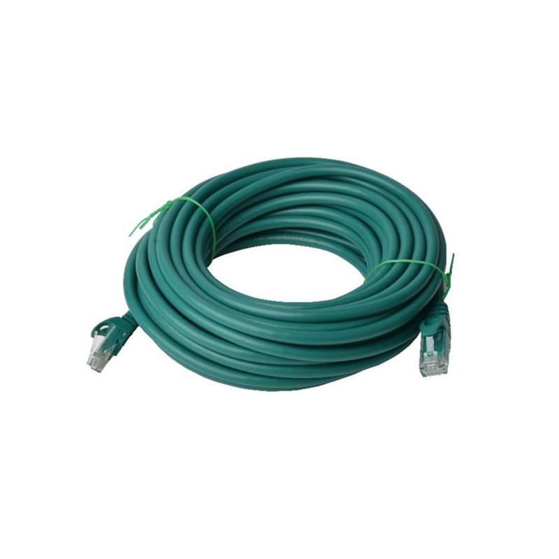 8Ware CAT6 Cable 20m - Green Premium RJ45 Ethernet Network LAN UTP Patch Cord 26AWG CU Jacket