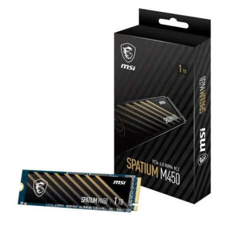MSI SPATIUM M480 PRO PCIe 4.0 NVMe M.2 1TB SSD, 1GB DDR4, Sequential Read up to 7400MB/s, Sequential Write up to 6000MB/s, 70