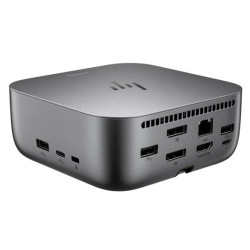 HP Dock G6 Thunderbolt 4 Docking Station - 100W Power Delivery 3xDisplays 2xDP 1xHDMI 3xUSB-A 2xUSB-C 1xTB4 2.5GbE RJ45 for H