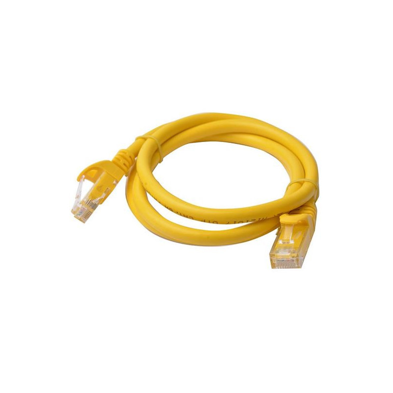 8Ware CAT6 Cable 1m - Yellow Premium RJ45 Ethernet Network LAN UTP Patch Cord 26AWG CU Jacket