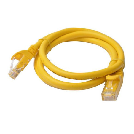 8Ware CAT6 Cable 1m - Yellow Premium RJ45 Ethernet Network LAN UTP Patch Cord 26AWG CU Jacket