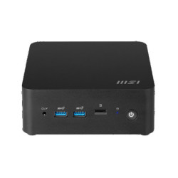 MSI Cubi NUC 1M Barebone Mini PC, Intel Core 3-100U, 6C/8T up to 4.7GHz, 2x DDR5 SODIMM, 2x M.2 SSD, WiFi 6E, BT 5.3, Dual HD
